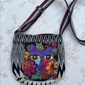 LAUREL BURCH Cloth Cat Crossbody Bag